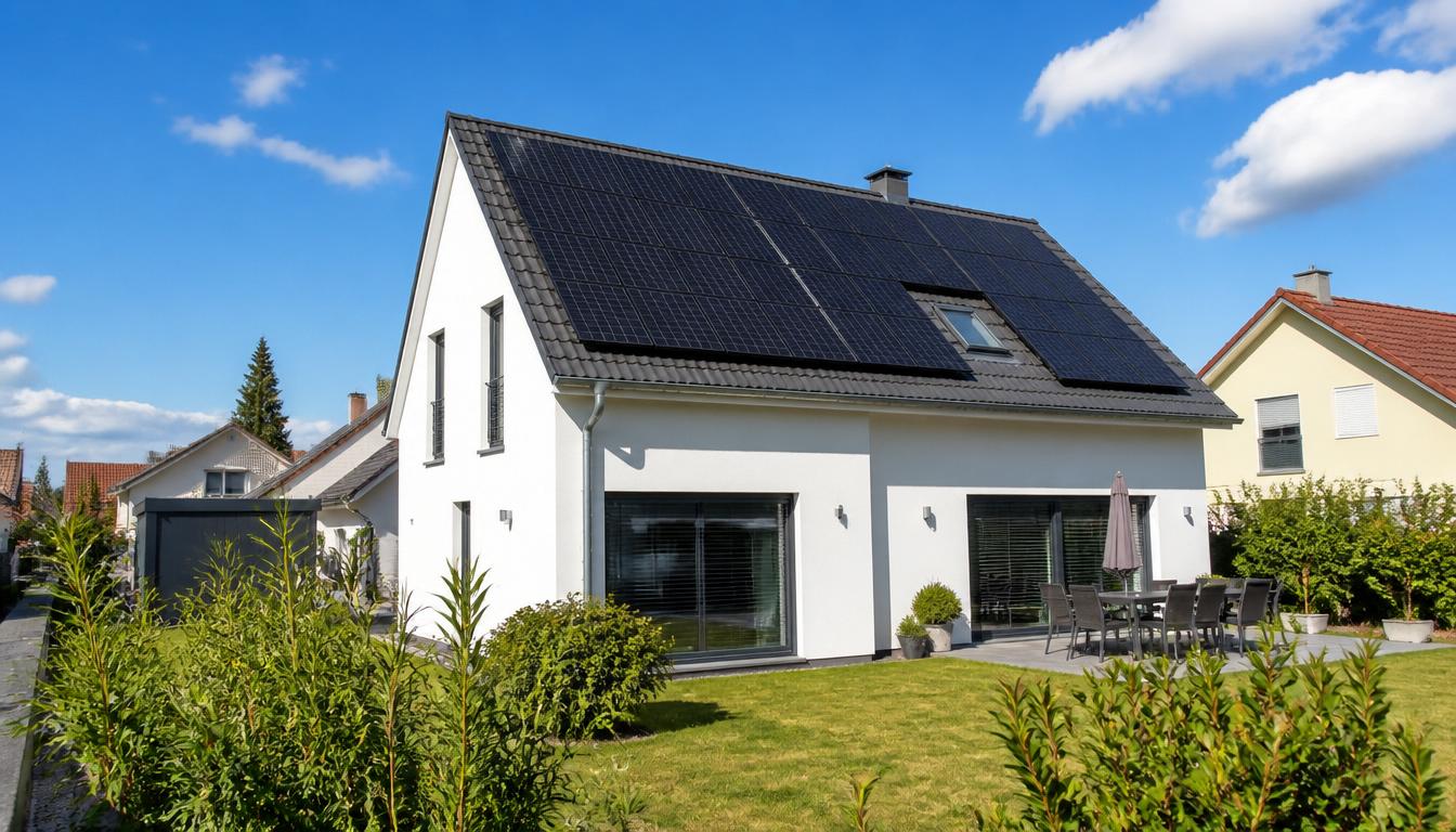 Einfamilienhaus in Forchheim mit Photovoltaikanlage auf dem Dach